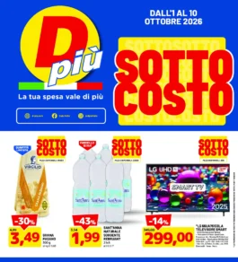 Volantino DPiù – Flyer 1 diretti Maxi Di Sottocosto dal 1 ottobre