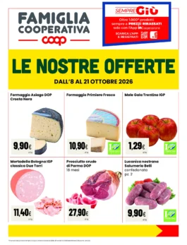 Coop Trentino – Famiglia Cooperativa fascia B Le nostre offerte dall’8 al 21 ottobre 2026 dal 8 ottobre