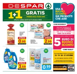 Sfoglia il contenuto: Volantino Despar – Centro Sud – Puglia Diretti Occasioni imperdibili dal 12 ottobre