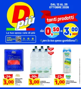 Sfoglia il contenuto: Volantino DPiù – Flyer 1 diretti Maxi Di dal 12 al 25 ottobre 2026