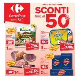Sfoglia il contenuto: Volantino Carrefour Market dal 13 ottobre