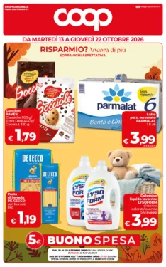 Coop – Gruppo Radenza standard Risparmio? Ancora di più dal 13 ottobre