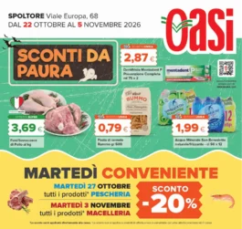 Oasi – Spoltore SCONTI DA PAURA dal 22 ottobre