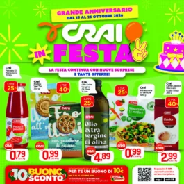 Volantino Crai – Sardegna Rete Grande anniversario dal 15 ottobre