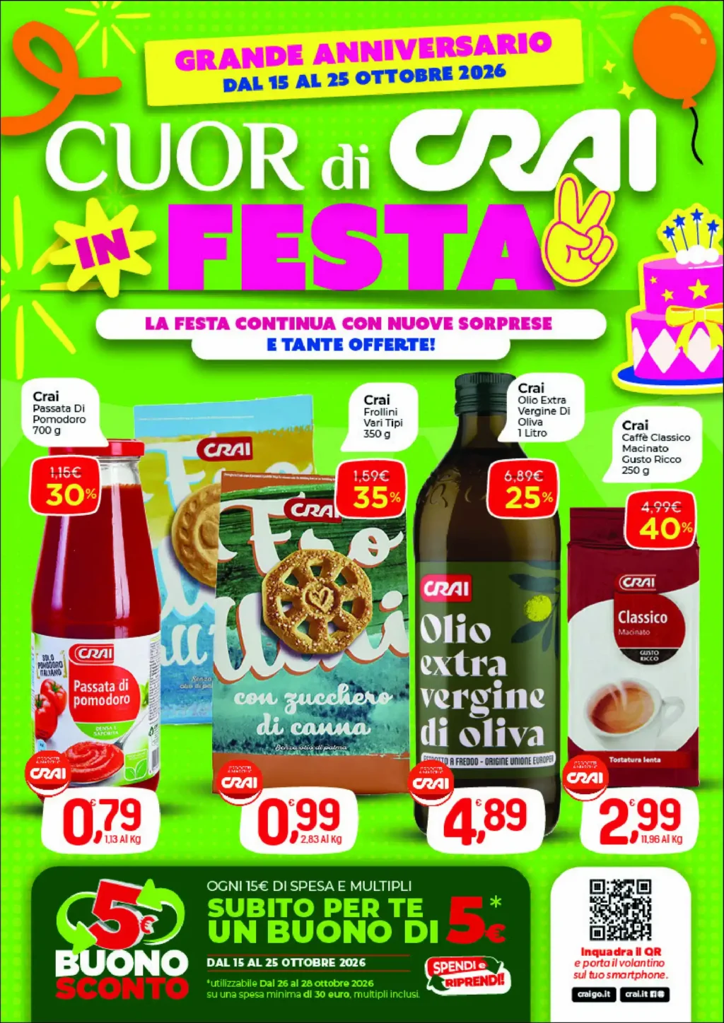 Sfoglia il contenuto: CUOR di CRAI – Codè Cuor di Crai DNO IN FESTA dal 15 ottobre