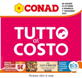 Volantino Conad – Friuli + Padova/Treviso – CIA Tutto al costo dal 22 ottobre al 1 novembre 2026