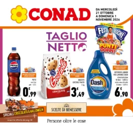 Volantino Conad – Campania PAC Taglio Netto dal 21 ottobre