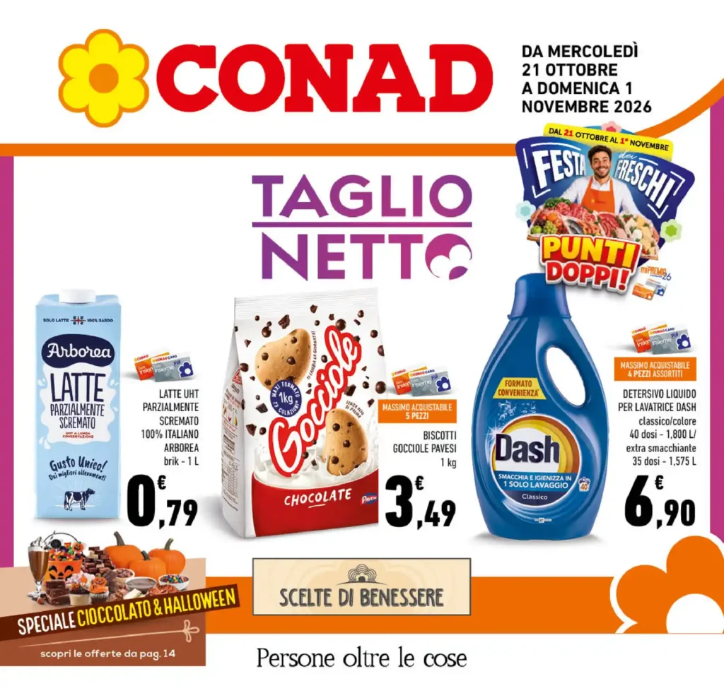 Sfoglia il contenuto: Conad – Calabria PAC PUNTI DOPPI! dal 21 ottobre