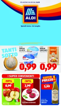 Volantino Aldi dal 26 ottobre al 1 novembre