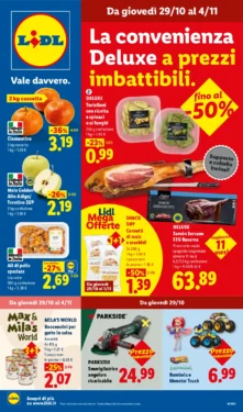 Sfoglia il contenuto: Lidl – nazionale La convenienza Deluxe a prezzi imbattibili dal 29 ottobre