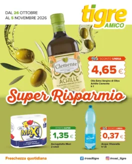 Sfoglia il contenuto: Volantino Tigre – Tigre Amico – A17 2026 Amico dal 26 ottobre