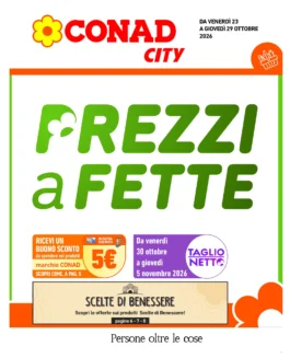 Sfoglia il contenuto: Conad City – Romagna CIA SCELTE DI BENESSERE dal 23 ottobre