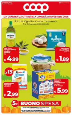 Sfoglia il contenuto: Coop – Gruppo Radenza standard Dove la Qualità scalda l’Autunno… E la Convenienza sorprende! dal 23 ottobre