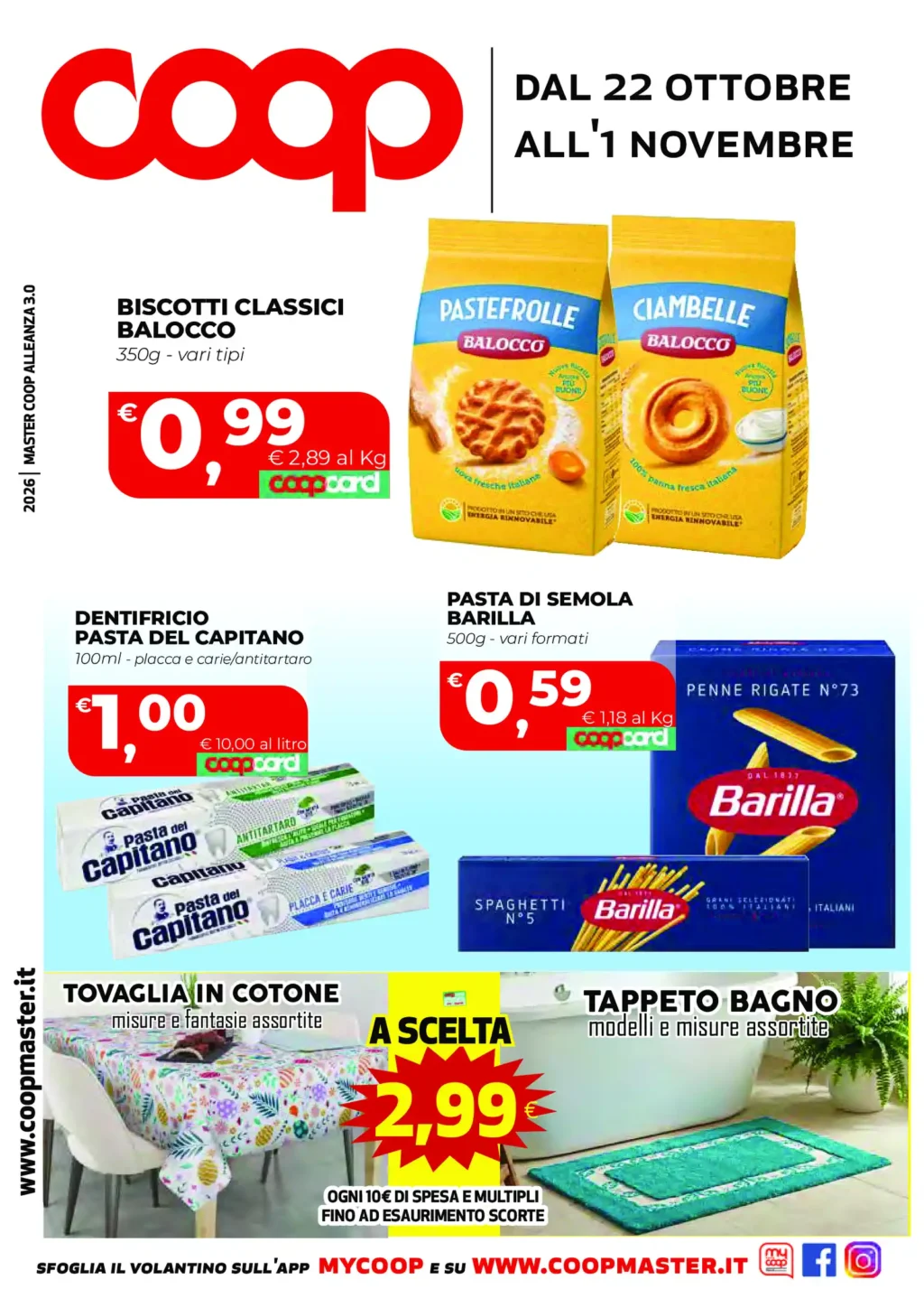 Sfoglia il contenuto: Volantino Coop – Calabria dal 22 ottobre all’1 novembre 2026