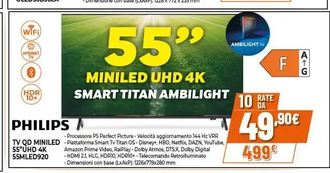 TV Philips QD MiniLED UHD 4K