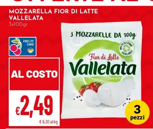 Mozzarella Fior di Latte Vallelata