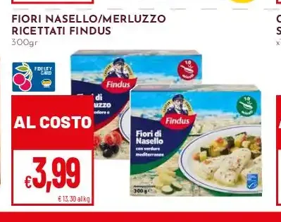 Fiori di nasello o merluzzo ricettati Findus