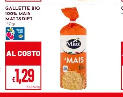 Gallette bio 100% mais Matt&Diet