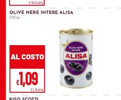 Olive nere intere Alisa