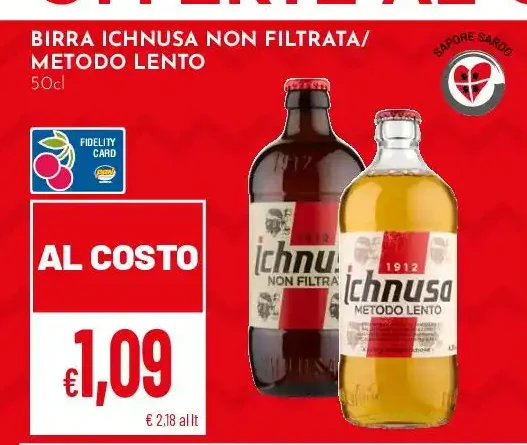 Birra Ichnusa non filtrata o Metodo Lento