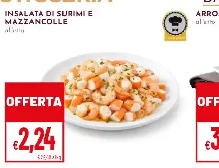 Insalata di surimi e mazzancolle
