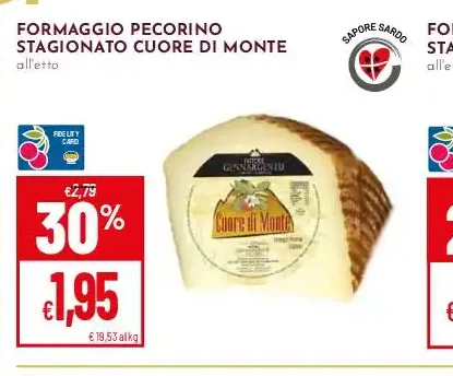 Pecorino stagionato Cuore di Monte