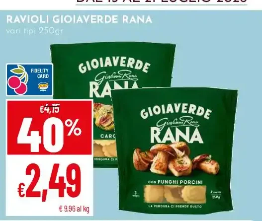Ravioli Gioiaverde Rana