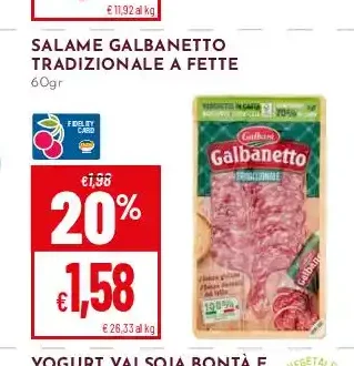 Salame Galbanetto tradizionale a fette