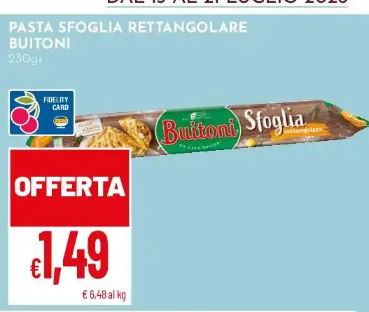 Pasta sfoglia rettangolare Buitoni