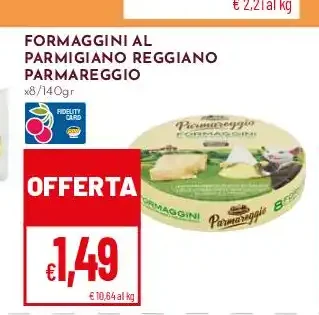 Formaggini al Parmigiano Reggiano Parmareggio
