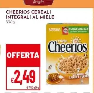 Cheerios cereali integrali al miele