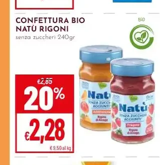 Confettura bio Natù Rigoni