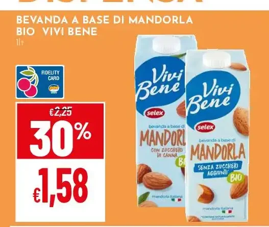 Bevanda a base di mandorla bio Vivi Bene
