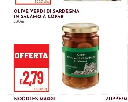 Olive verdi di Sardegna in salamoia Copar