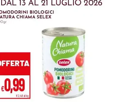 Pomodorini biologici Natura Chiama Selex