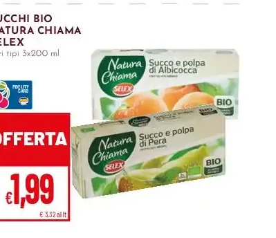 Succhi bio Natura Chiama Selex