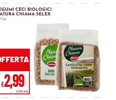 Legumi ceci biologici Natura Chiama Selex