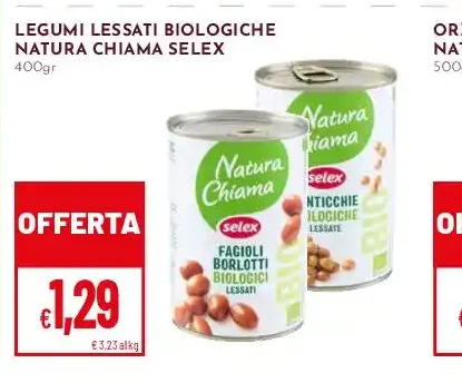 Legumi lessati biologici Natura Chiama Selex