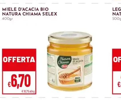 Miele di acacia bio Natura Chiama Selex