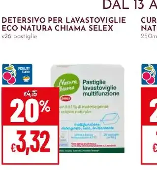 Detersivo per lavastoviglie eco Natura Chiama Selex