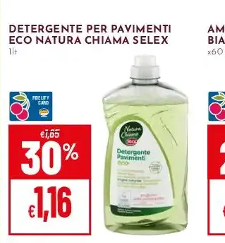 Detergente per pavimenti eco Natura Chiama Selex