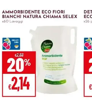 Ammorbidente eco Fiori Bianchi Natura Chiama Selex