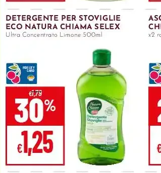 Detergente per stoviglie eco Natura Chiama Selex
