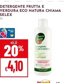 Detergente frutta e verdura eco Natura Chiama Selex