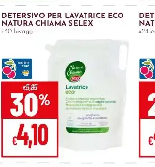 Detersivo per lavatrice eco Natura Chiama Selex