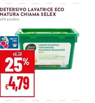 Detersivo lavatrice eco Natura Chiama Selex