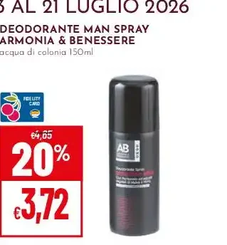 Deodorante Man Spray Armonia & Benessere