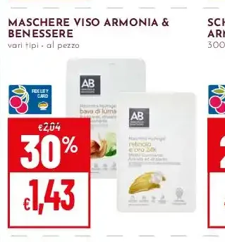 Maschere viso Armonia & Benessere