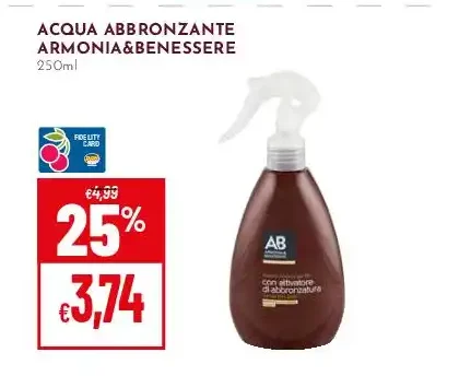 Acqua abbronzante Armonia & Benessere