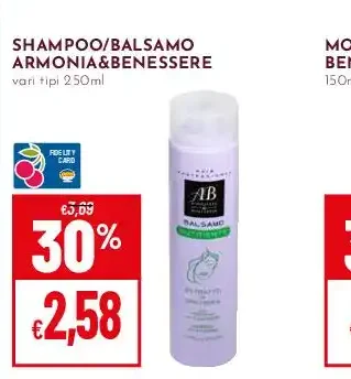 Shampoo o balsamo Armonia & Benessere